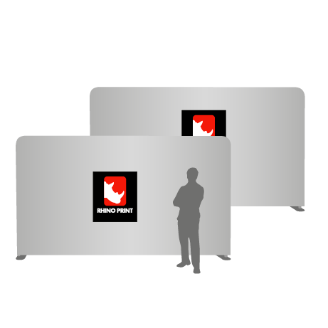 Textilwand ALU | 500er gerade | beidseitig bedruckt