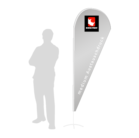 Beachflag Drop Austauschdruck | Medium (280 cm) | einseitig bedruckt