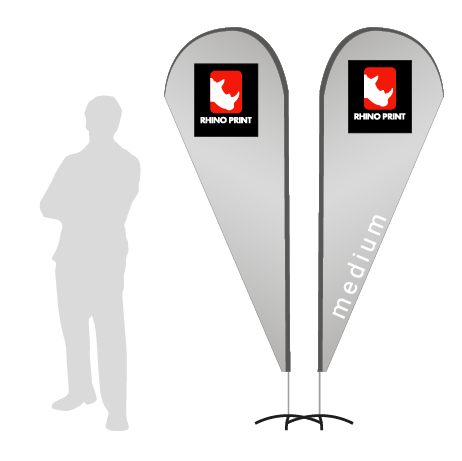Beachflag Drop | Medium (280 cm) | beidseitig bedruckt