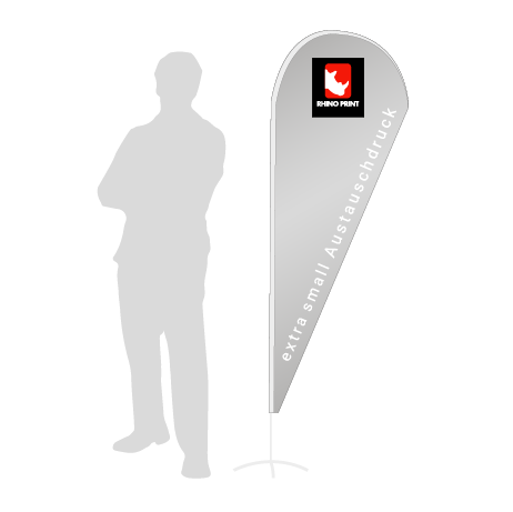 Beachflag Drop Austauschdruck | Extra Small (189 cm) | einseitig bedruckt