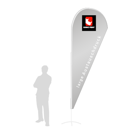 Beachflag Drop Austauschdruck | Large (350 cm) | einseitig bedruckt