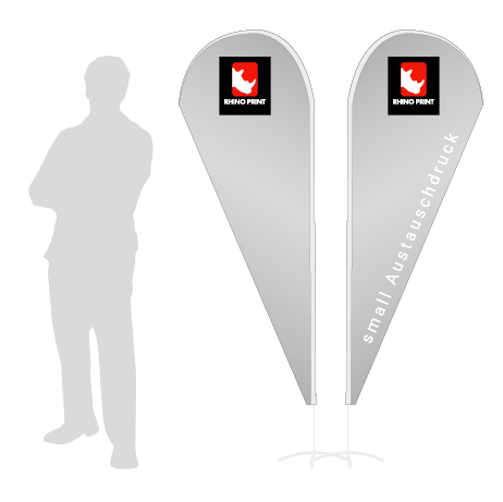 Beachflag Drop Austauschdruck | Small (210 cm) | beidseitig bedruckt