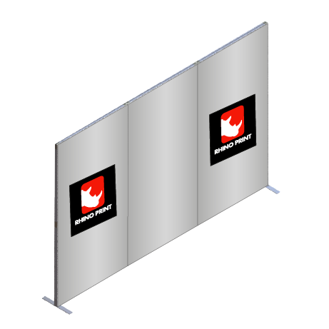 FASTFRAME™ gerade Wand | 3 Module | mit Druck