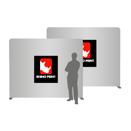 Textilwand ALU | 240er gerade | beidseitig bedruckt