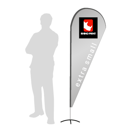 Beachflag Drop | Extra Small (189 cm) | einseitig bedruckt