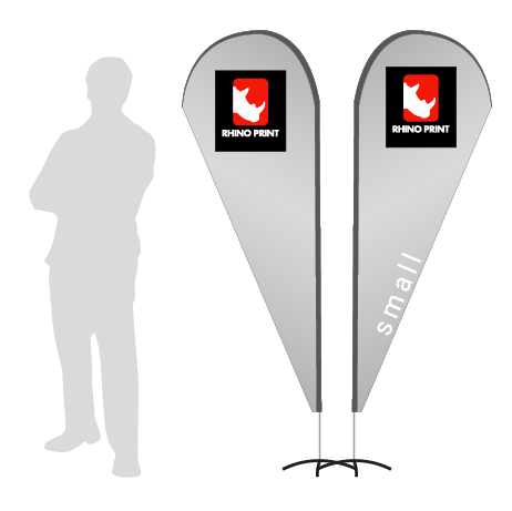 Beachflag Drop | Small (210 cm) | beidseitig bedruckt