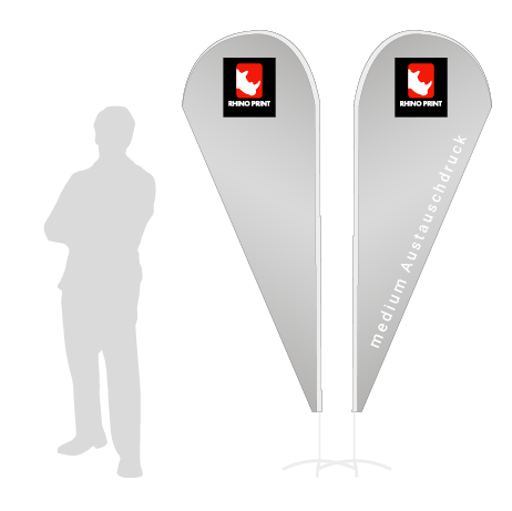 Beachflag Drop Austauschdruck | Medium (280 cm) | beidseitig bedruckt